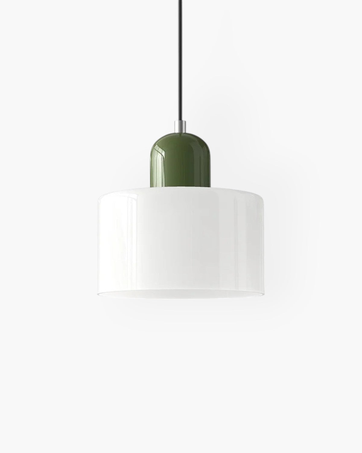 Modern Glass Cylinder Pendant 1-Light