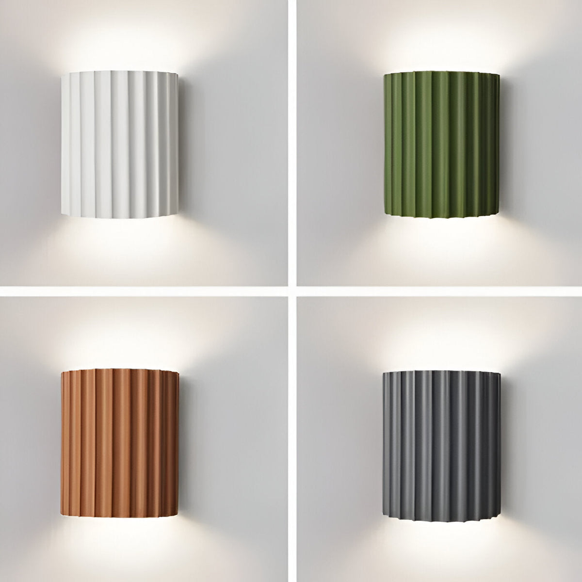 Nordic Resin Striped Wall Sconce LED 1-light