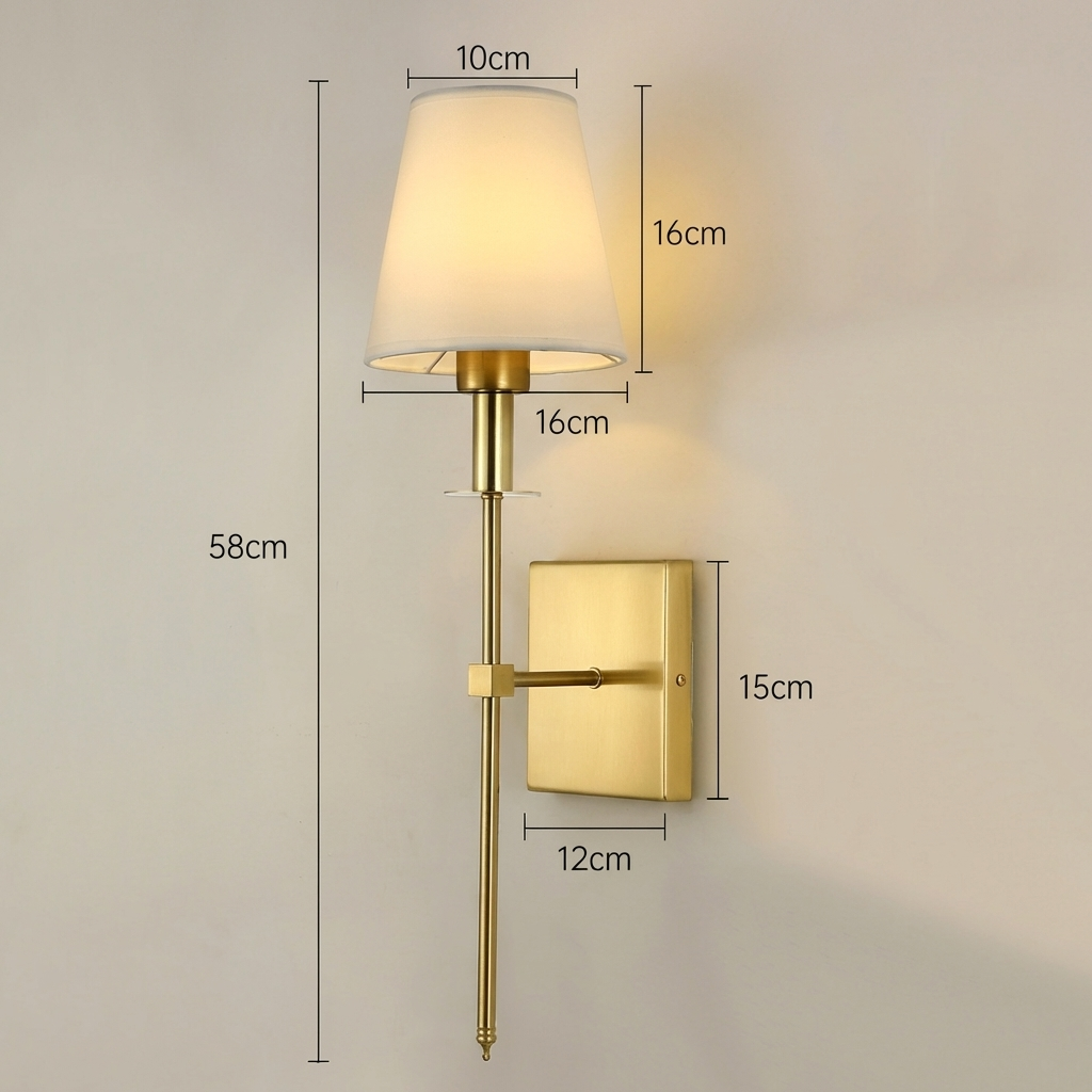 Modern Fabric Wall Sconce 1-Light