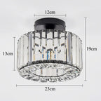 Elegant Crystal Flush Mount Ceiling Light Fixture – Modern LED Ceiling Lamp for Living Room and Bedroom Decor