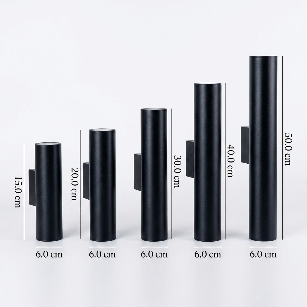 Modern Cylindrical LED 2-Light Wall Sconce