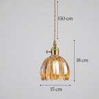 Japanese Glass Flower Pendant 1-Light