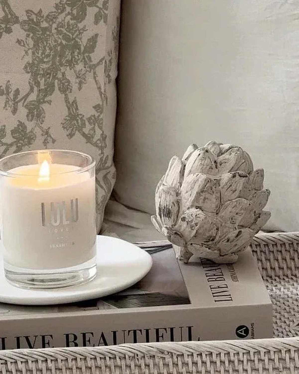 Stone Concrete Decorative Artichoke Sculpture Home Decor Glenbrookhome