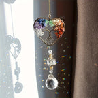 Crystal Tree of Life Suncatcher Rainbow Window Hanging Prism Sun Catcher Decor