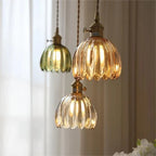 Japanese Glass Flower Pendant 1-Light