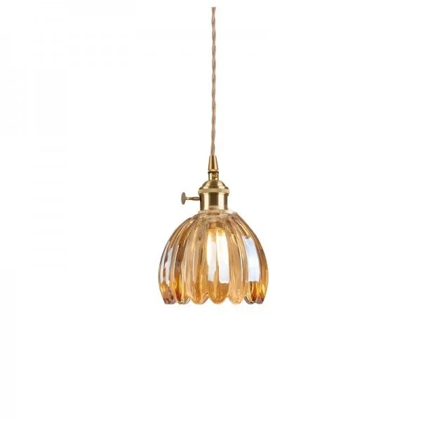 Japanese Glass Flower Pendant 1-Light