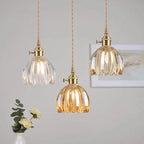 Japanese Glass Flower Pendant 1-Light