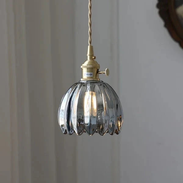 Japanese Glass Flower Pendant 1-Light