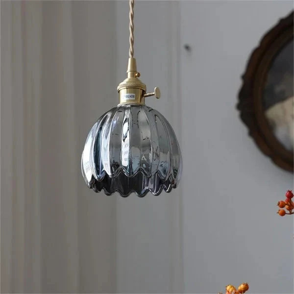 Japanese Glass Flower Pendant 1-Light