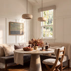 Kairi Natural Travertine Stone Vintage Cream Pendant Light