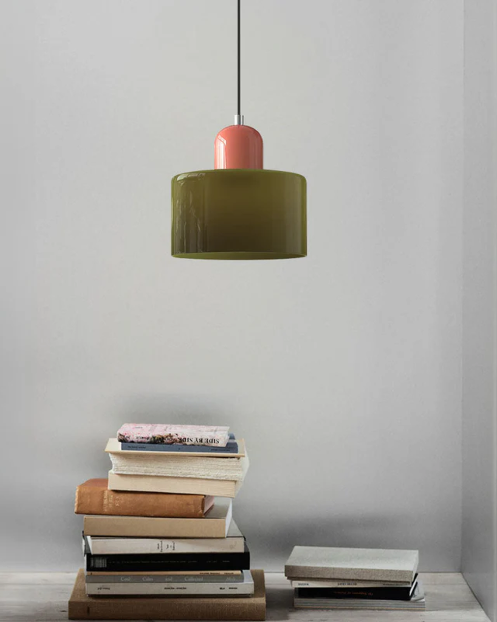 Modern Glass Cylinder Pendant 1-Light