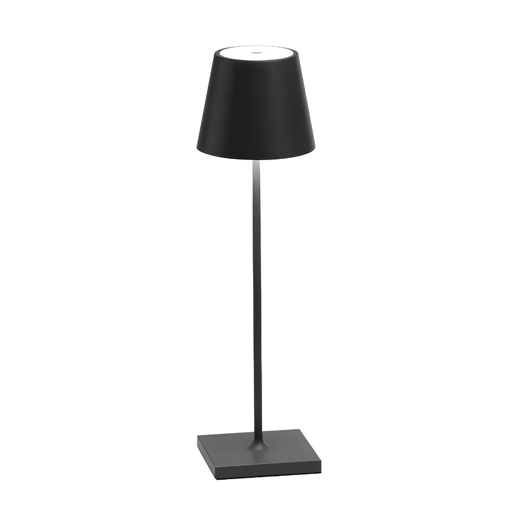 Slim LED Table Lamp with Shade – Modern Bedside Night Light for Bedroom, Living Room & Nightstand