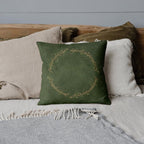 Elvish Ring Script Decorative Throw Pillow LOTR Inspired Home Decor