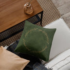 Elvish Ring Script Decorative Throw Pillow LOTR Inspired Home Decor