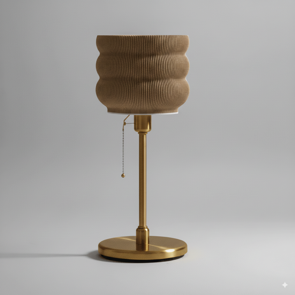 Big Brown Lamp Large Ceramic Table Lamp Earthy Neutral Bedside Light Glenbrookhome