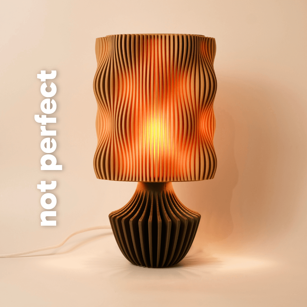 Mocha Ceramic Table Lamp Warm Boho Aesthetic Bedroom Home Decor