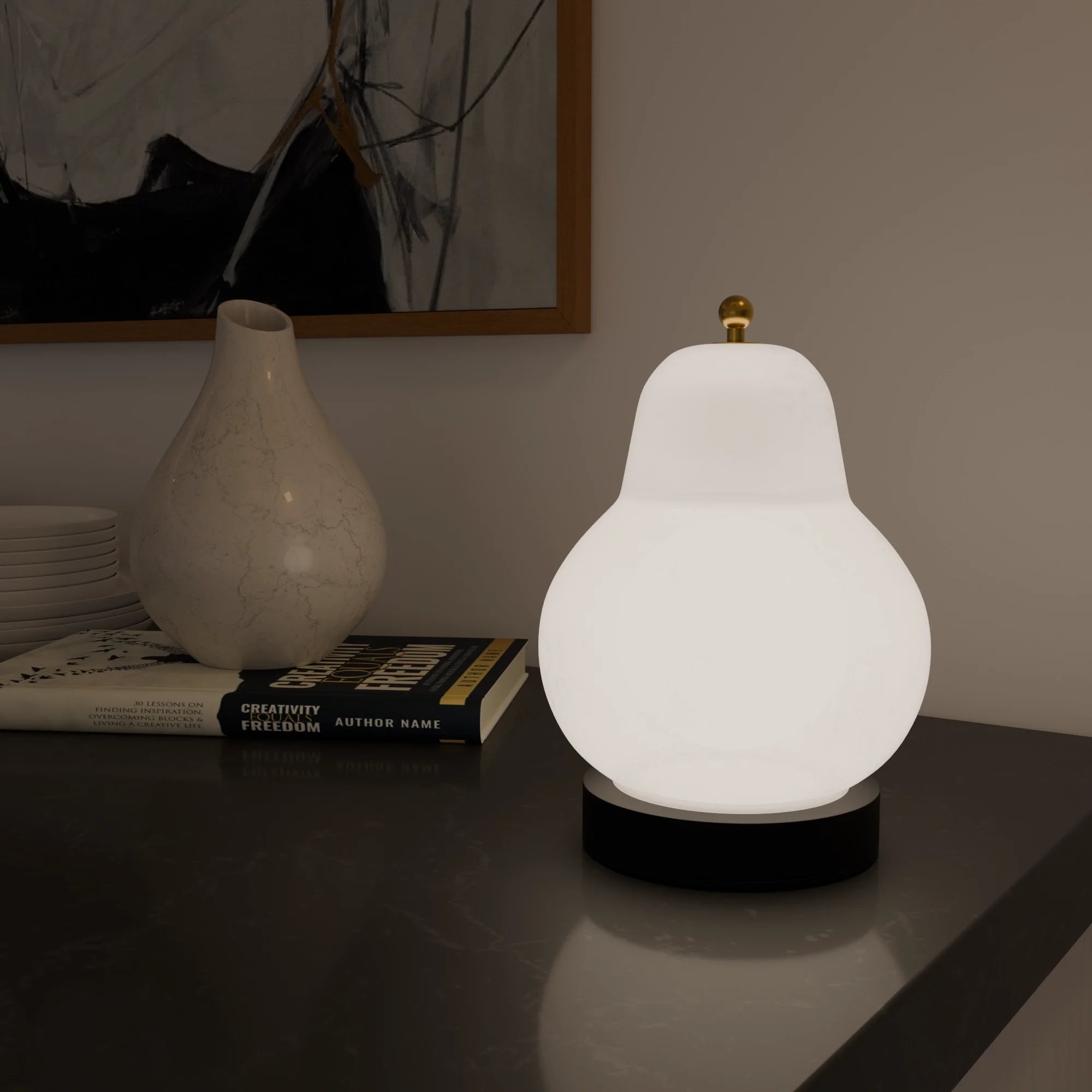 Pera Elegant Table Lamp Modern Indoor Ambient Home Accent Light