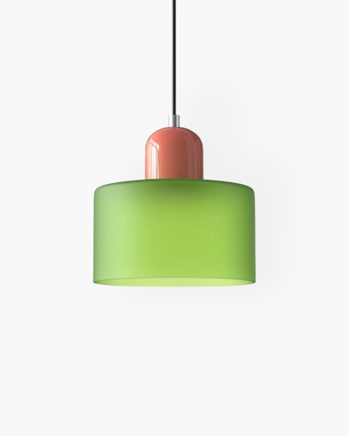Modern Glass Cylinder Pendant 1-Light