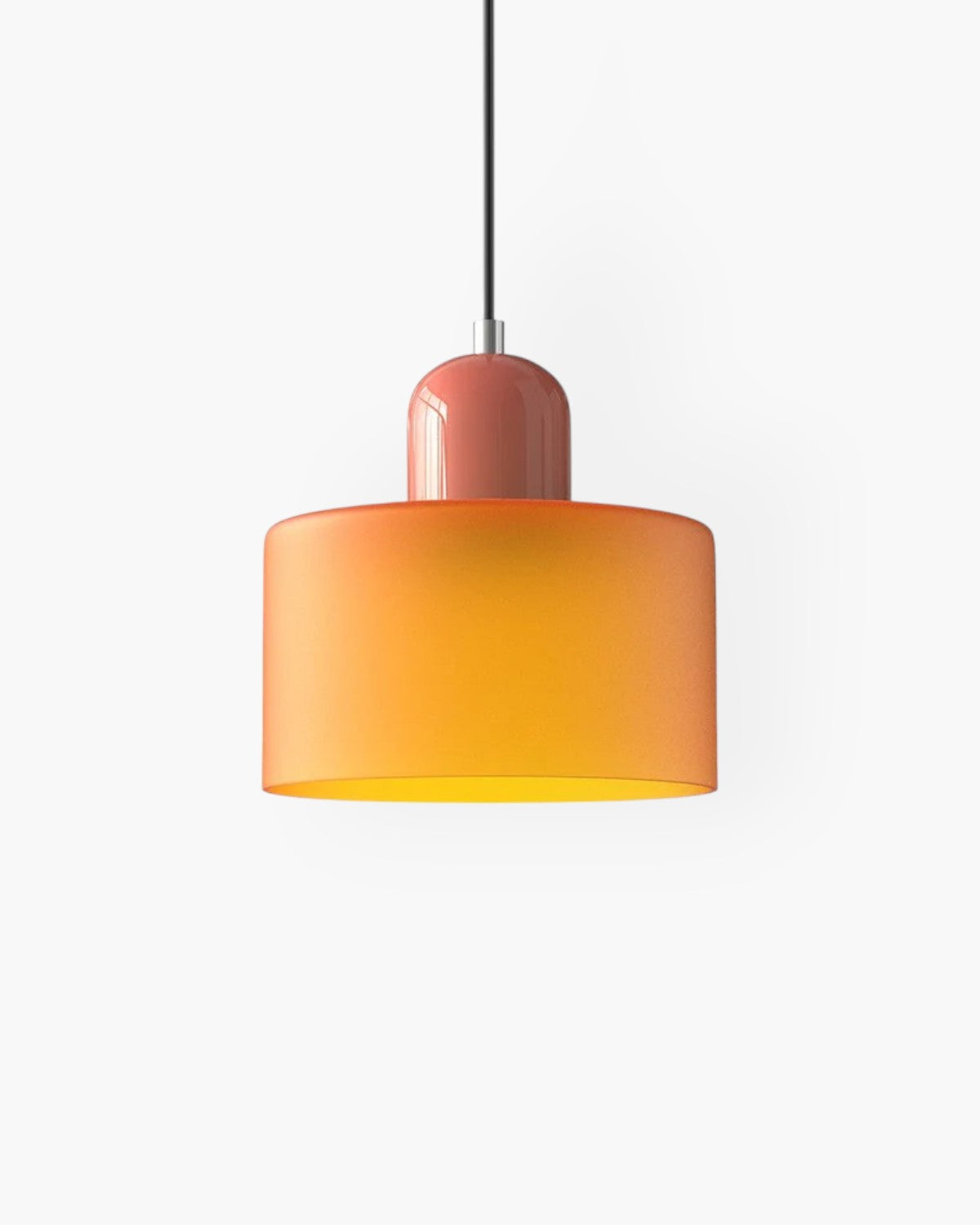 Modern Glass Cylinder Pendant 1-Light