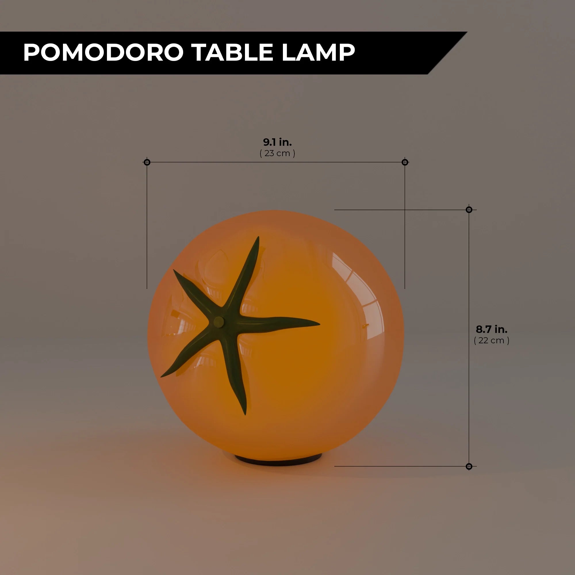 Pomodoro Table Lamp Stylish Warm Glow Indoor Desk Accent Light