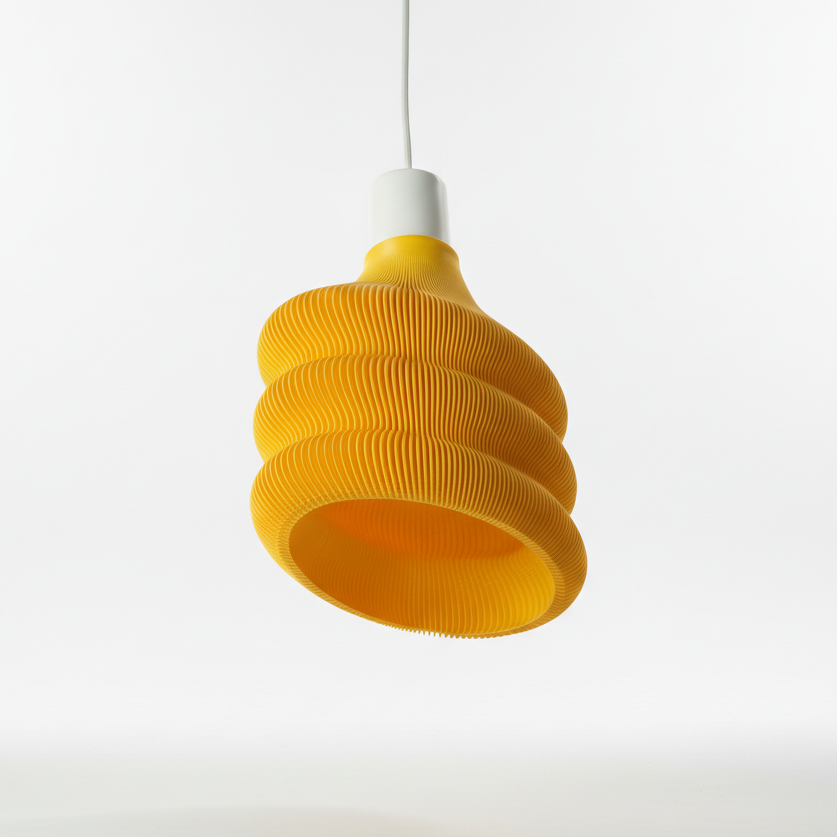 Cosmo Pendant Lamp Lemon Yellow Hanging Ceiling Light Modern Home Decor