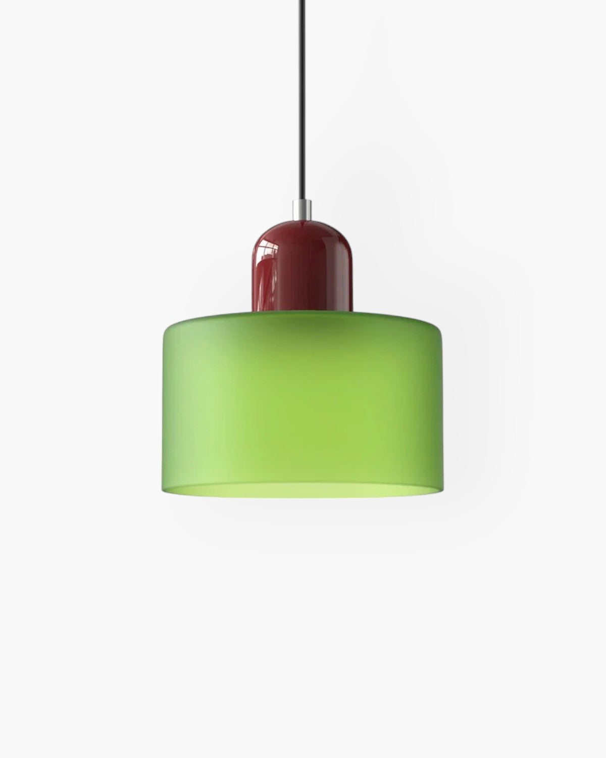 Modern Glass Cylinder Pendant 1-Light