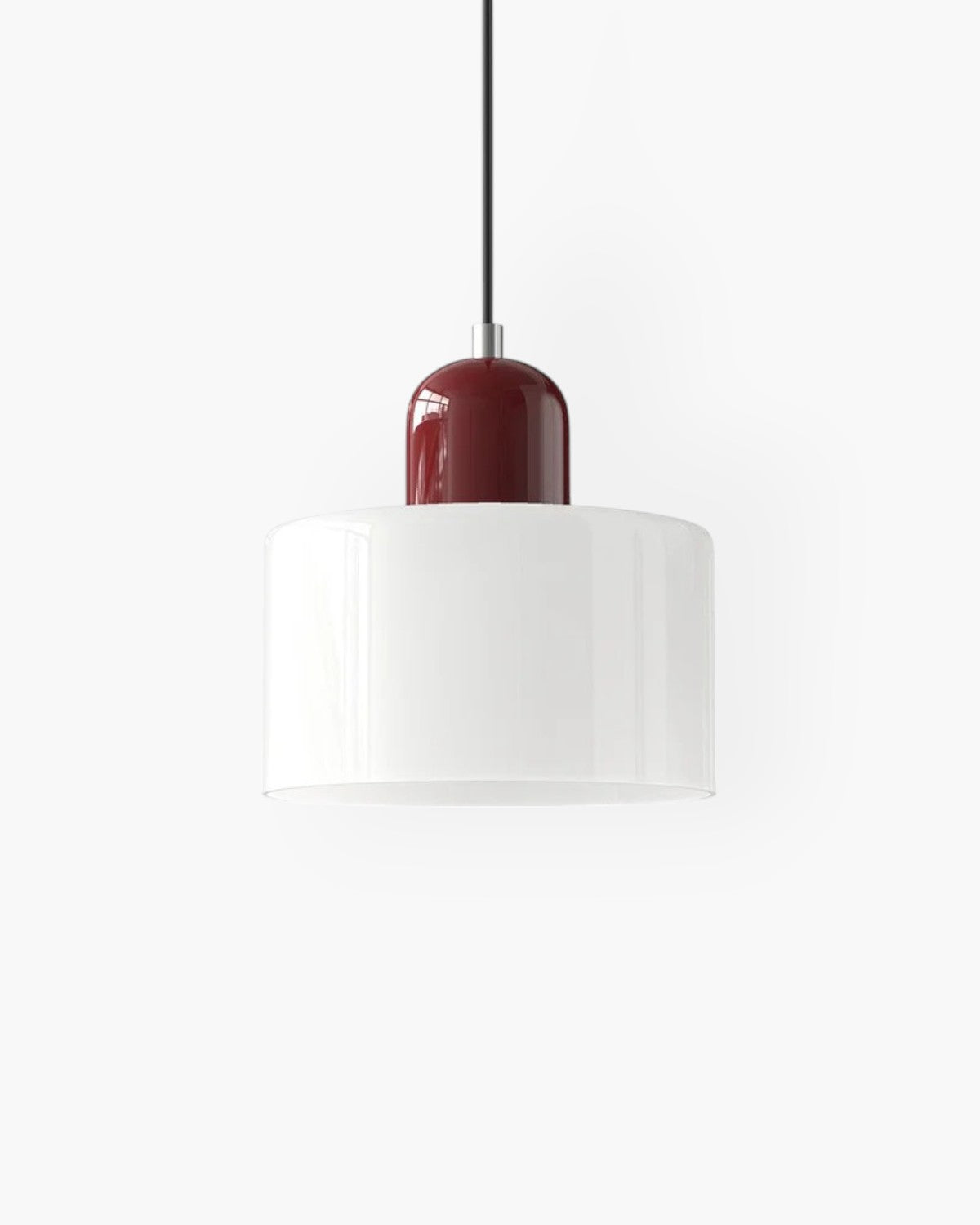 Modern Glass Cylinder Pendant 1-Light