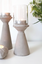 Stone Hurricane Tealight Candle Holders Home Decor