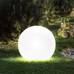 Modern PE Globe Outdoor Garden Light LED Rechargeable