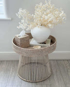 Artificial White Blossom Stem Faux Floral Branch Home Decor