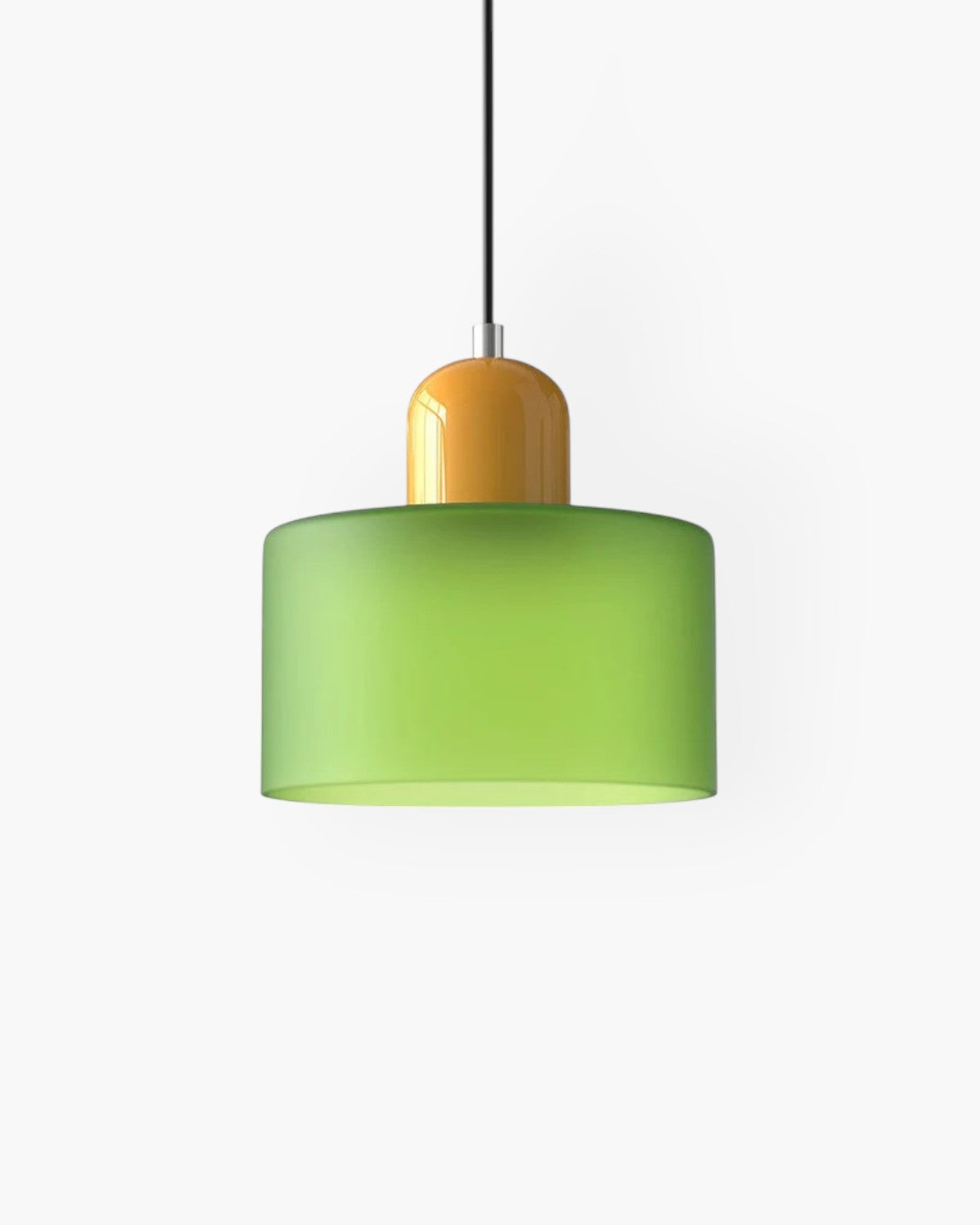 Modern Glass Cylinder Pendant 1-Light