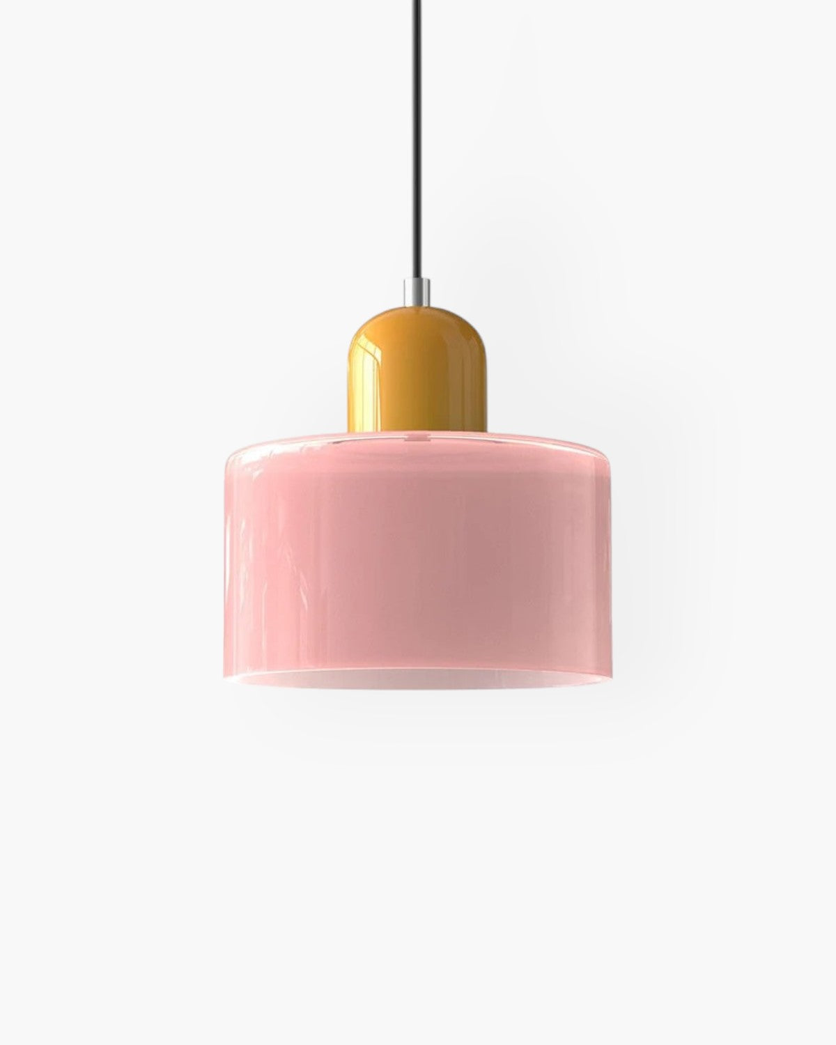 Modern Glass Cylinder Pendant 1-Light